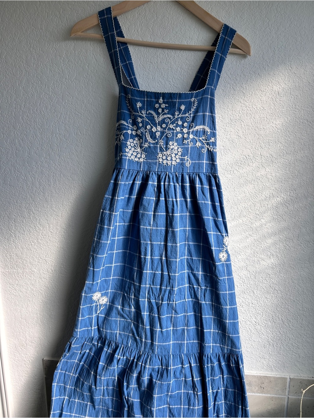 Madewell Cicely Tiered midi dress size 12 - Picture 2 of 6